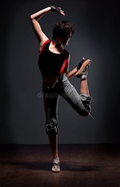 Dancing Woman In Street Style Stock Photo Image Of Clothing Activity