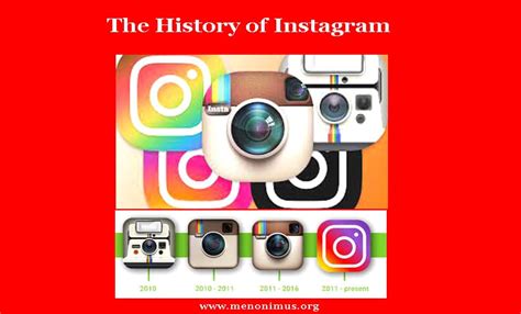 The History Of Instagram Menonimus