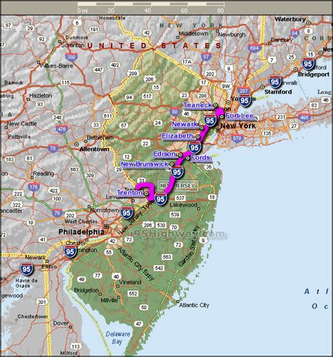 Map Of New Jersey Cities And Roads Emilia Hiatt