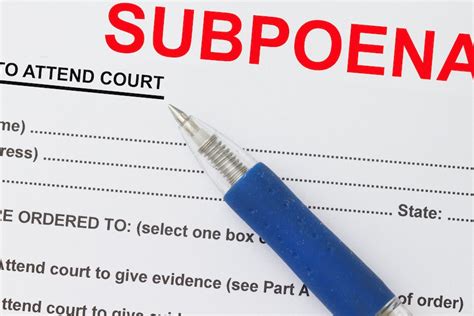 Whats The Procedures For Serving A Subpoena In Nevada