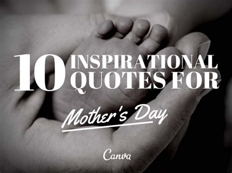 10 Inspirational Quotes For Mothers Day