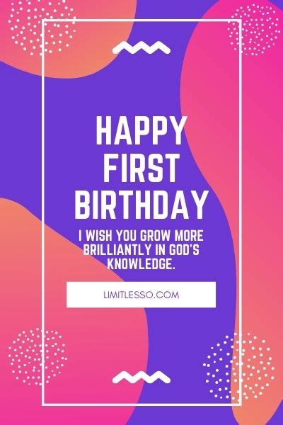 2022 Happy 1st Birthday Wishes For A Special Baby Limitlesso