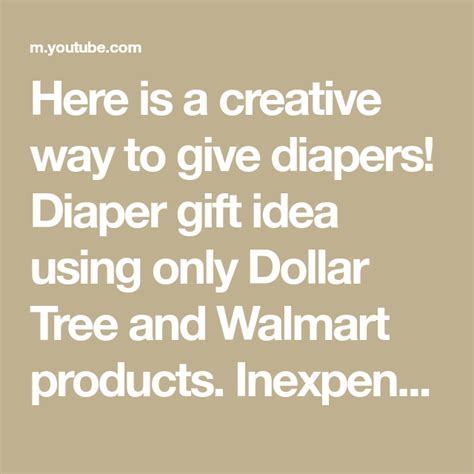 Here Is A Creative Way To Give Diapers Diaper T Idea Using Only