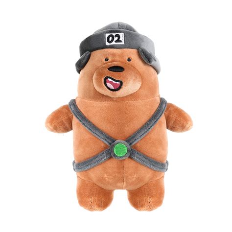 Buy Miniso We Bare Bears Standing Plush Toy 10 With Hat Grizzly