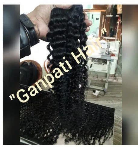 black virgin natural curly brazilian hair for parlour at rs 2500 piece in delhi