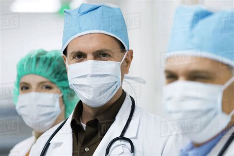 Doctors Wearing Surgical Masks Stock Photo Dissolve