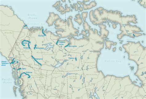 Rivers In Canada Map