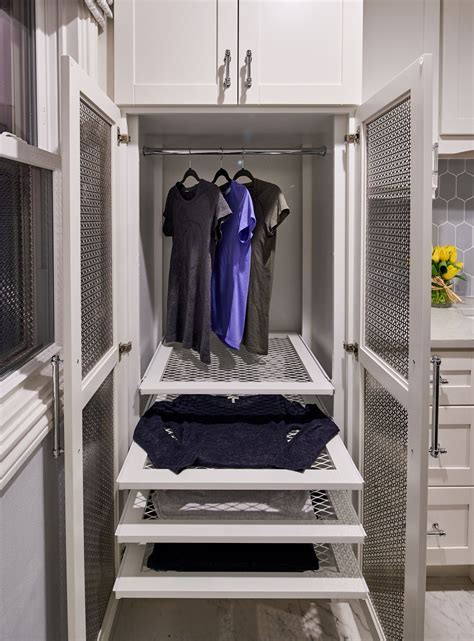 Laundry room is an online retailer that caters to women who love simplicity and effortless style. Custom Drying Cabinet for Laundry Room featuring pullout ...