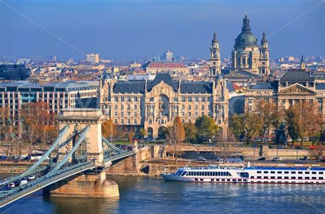 Old Town Of Budapest On Danube River Hungary Globephotos Royalty