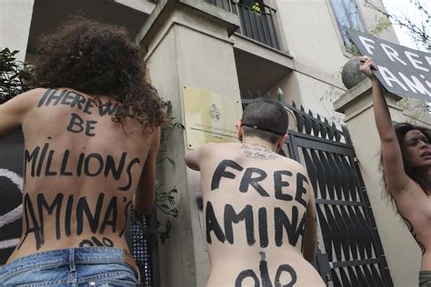 Mideast Feminists Reject Europe Topless Protests AP News