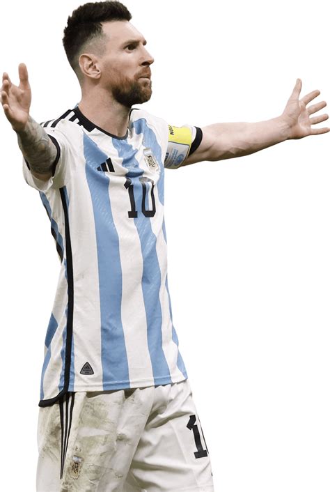 Lionel Messi Argentina Football Render Footyrenders