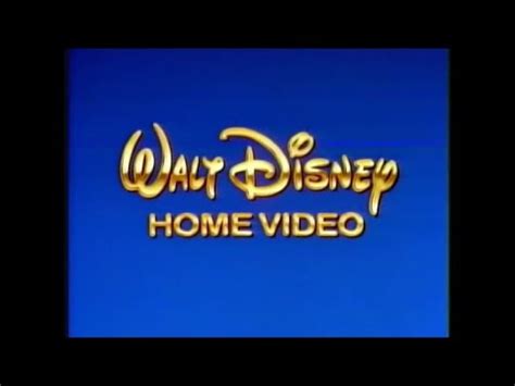 Walt Disney Home Video Logo Blue Background YouTube