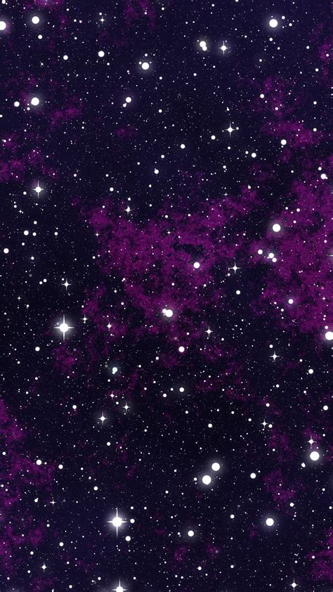 Purple Galaxy Glitter Wallpapers On Wallpaperdog