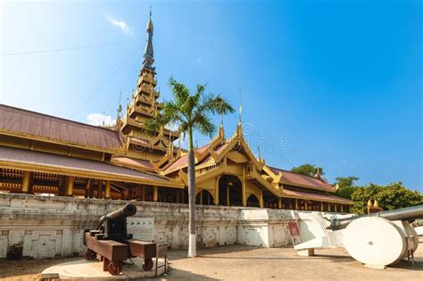 Mandalay Palace Of Mandalay Located At Myanmar Burma Stock Photo