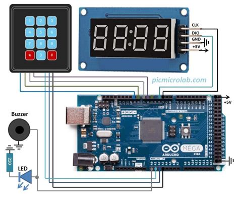 Arduino 4 Digit Led 7 Segment Countdown Timer Microcontroller Based Projects