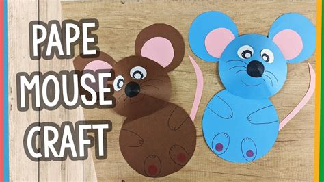 Easy Paper Mouse Craft Idea Mouse Crafts Crafts Mouse