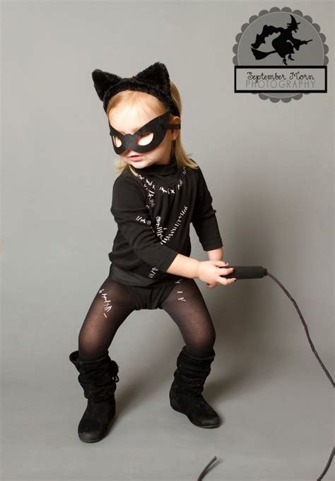Kids Diy Catwoman Costume Halloween Pinterest Diy Catwoman