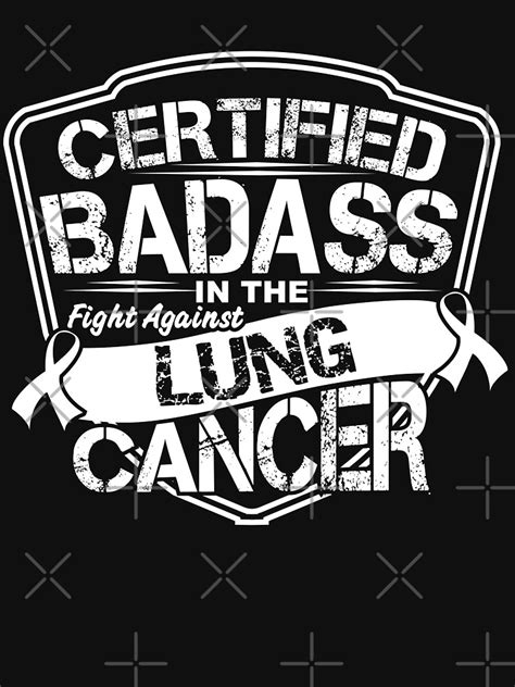 certified badass in the fight against lung cancer pullover hoodie by rida148 redbubble