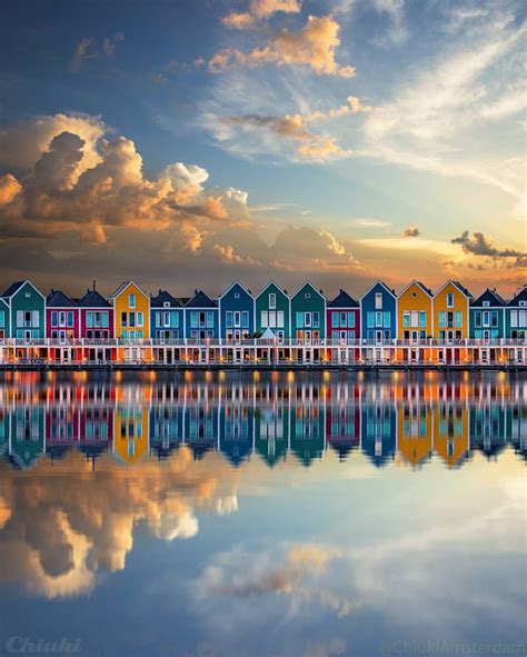Rainbow Houses In Houten Netherlands GAG