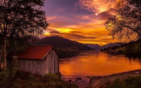 838635 4k Norway Autumn Sky Lake Forests Clouds Rare Gallery