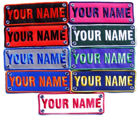 Personalized Name Embroidered Patches For Jackets Iron On Etsy Uk