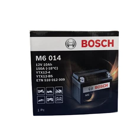 Bosch Batteria M6 014 Ytx12 4 Ytx12 Bs 12v 12ah Con Acido A Corredo