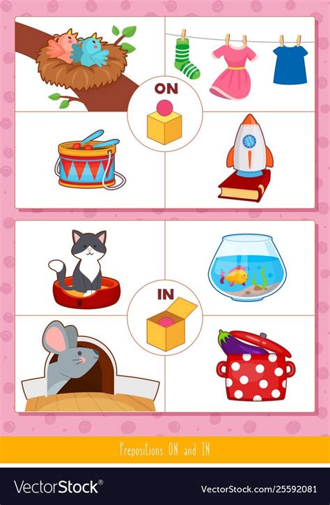 Educational Children Game Prepositions Of Place For Preschool