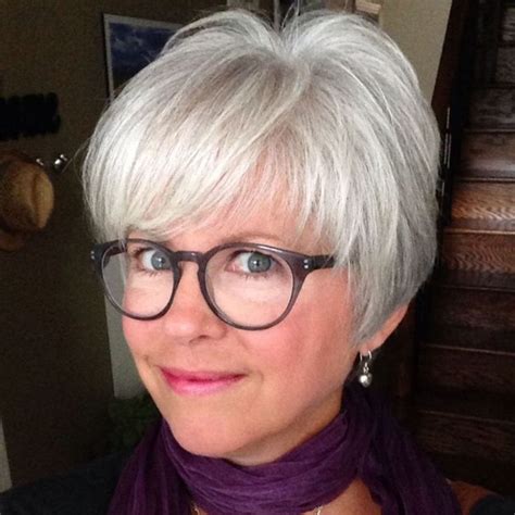 Pixie Cut For Grey Hair Over Short Hairstyle Trends Short