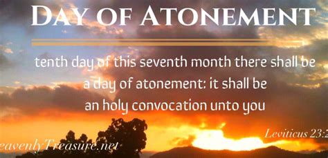 Day Of Atonement Holy Feast Heavenlytreasure Atonement Bible