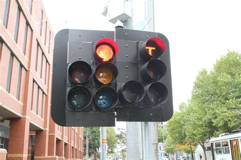 Traffic Signals And T Lights Northbound At Spencer And La Trobe