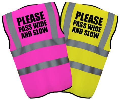 Buy Please Pass Wide And Slow Hi Vis Hi Viz High Visibility Reflective Safety Vestwaistcoat