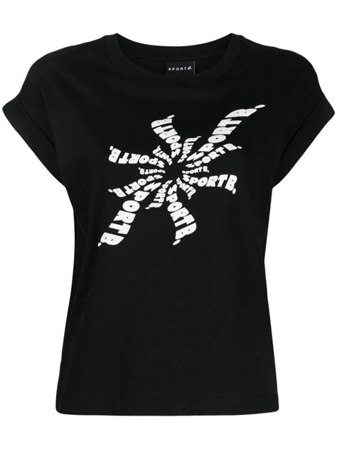 Sport B By Agnès B Logo Print Cotton T Shirt Farfetch