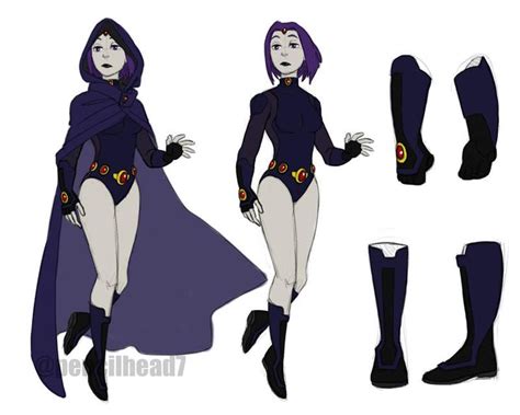 Raven Redesign By Pencilhead7 On Deviantart Raven Cosplay Dc Costumes Raven Costume