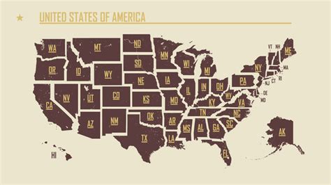 Printable Individual State Maps