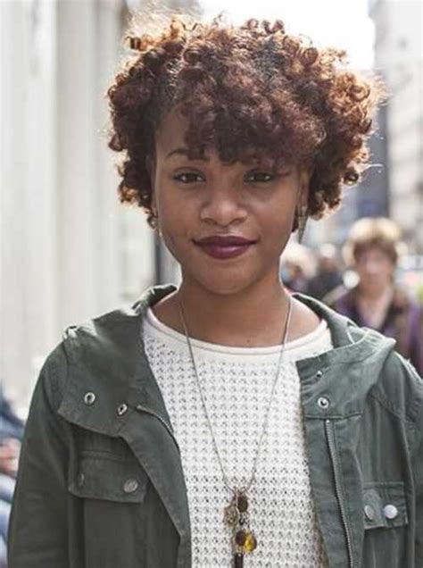 This short curly hairstyle also requires constant trimming and proper hair care. 15 Short Curly Afro Hairstyle