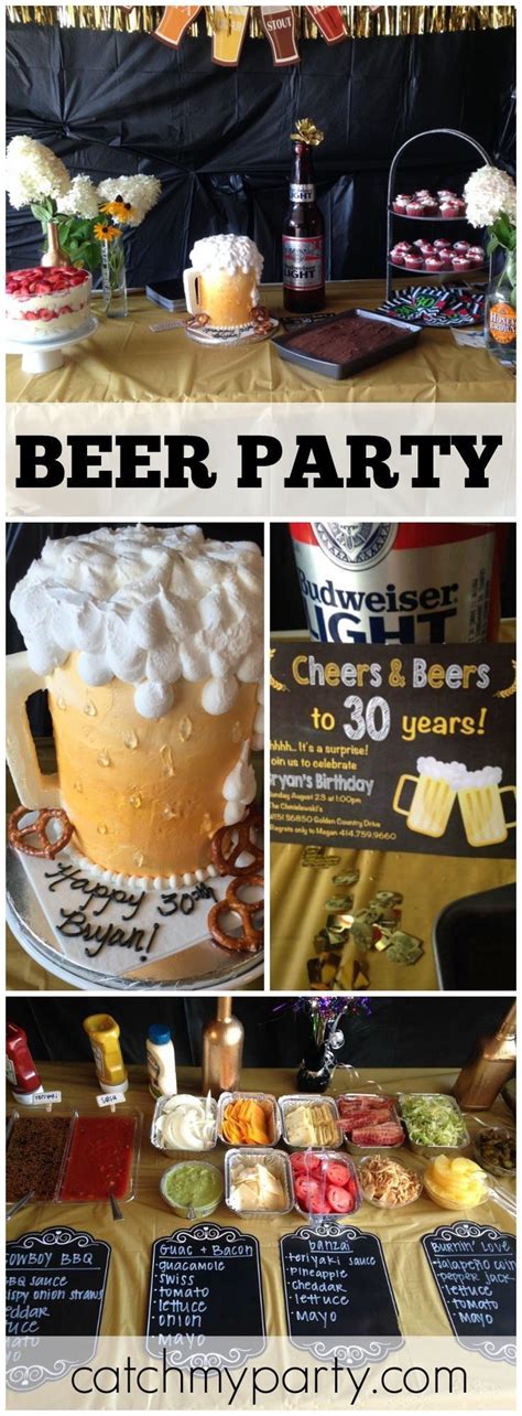 I'm so grateful that i get to celebrate this moment with you. Beer is the theme for this 30th birthday party! See more ...