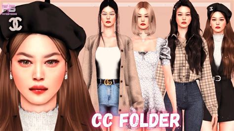 Korean Cc Folder And Sim Download Chanel Guccimore Sims 4