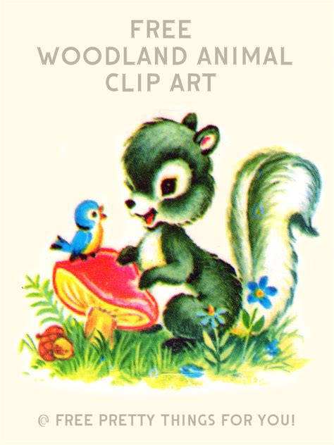 Images Free Vintage Woodland Animal Clip Art Free