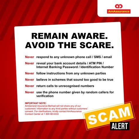 Beware Of Scams Amassurance