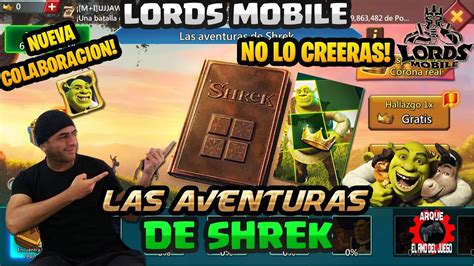 Las Aventuras De Shrek Colaboracion Lords Mobile 🤗🔓⁉️ Youtube