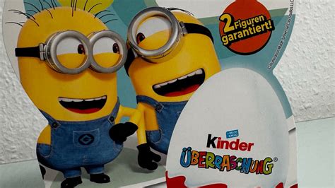 NEUE Kinder Überraschung 4er Ü Eier Pack mit minions YouTube