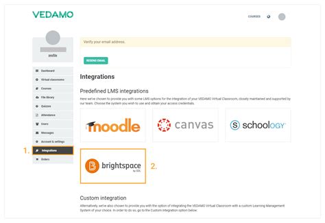 How to integrate Vedamo Virtual Classroom with Brightspace ...