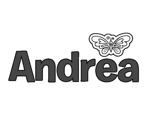 Dibujo de Nombre Andrea pintado por en Dibujos net el día a las Imprime