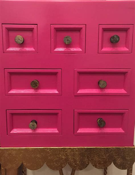1970s Pink Lacquered Cabinet At 1stdibs
