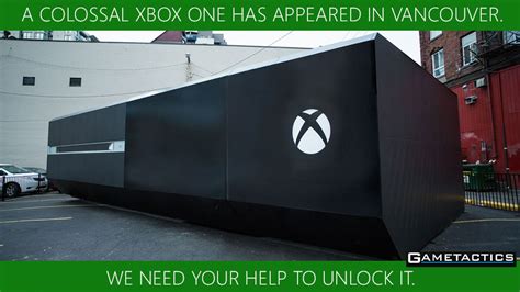 Xbox Unveils Colossal Xbox One Console In Vancouver To Kick Off The