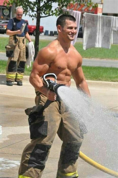 Firefighter Hot Firemen Men In Uniform Shirtless Men
