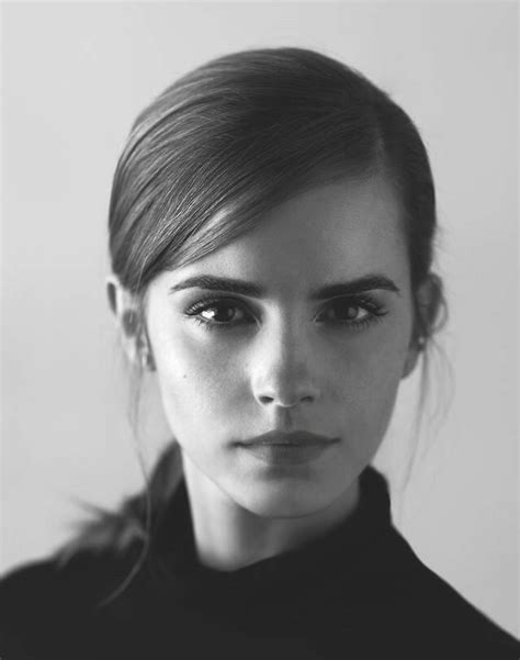 Emma Watson Portrait Photography Women Black And White Portraits