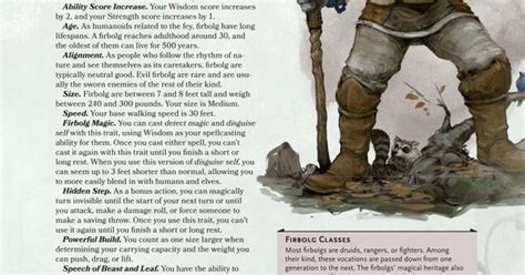Volos Guide To Monsters Firbolg Preview By Wizards Of The Coast Dnd E Official Pinterest
