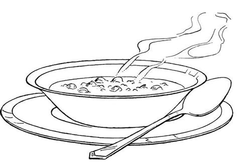 Bowl Of Chili Coloring Page - 2019 Open Coloring Pages