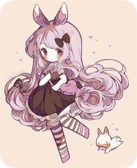 C Heart Bunny By Littlebluemuffin On